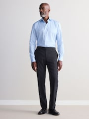 Light Blue Regular Fit Premium Two-Fold Cotton Shirt - Image 2 of 7