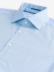 Light Blue Regular Fit Premium Two-Fold Cotton Shirt - Image 7 of 7
