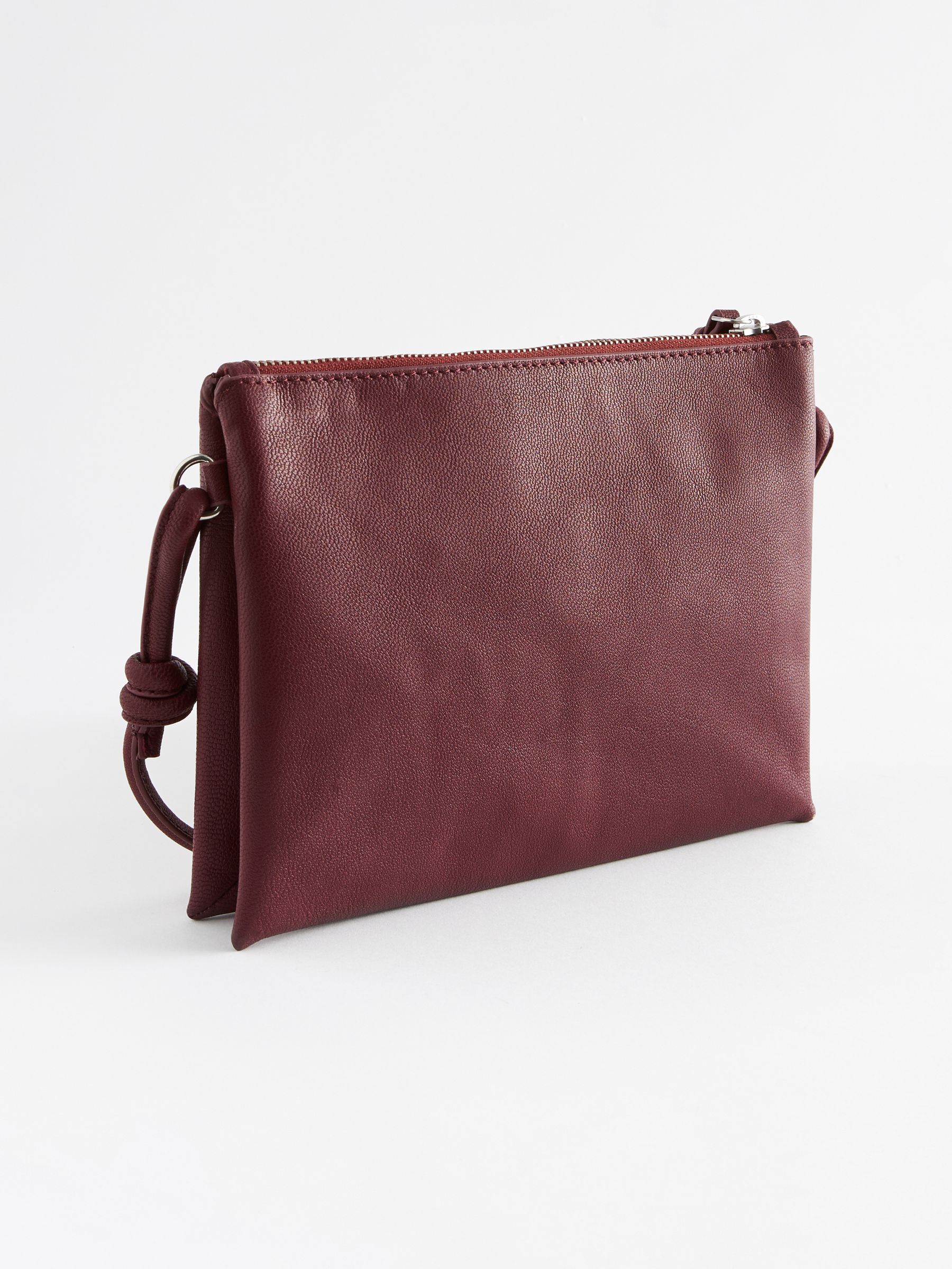 Buy Burgundy Red Leather Cross Body Bag from Next Ireland
