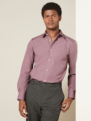 Mauve Pink Regular Fit Easy Care Single Cuff Shirt - Image 1 of 8