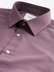 Mauve Pink Regular Fit Easy Care Single Cuff Shirt - Image 7 of 8