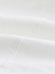 White Linen Blend Parachute Trousers - Image 6 of 6