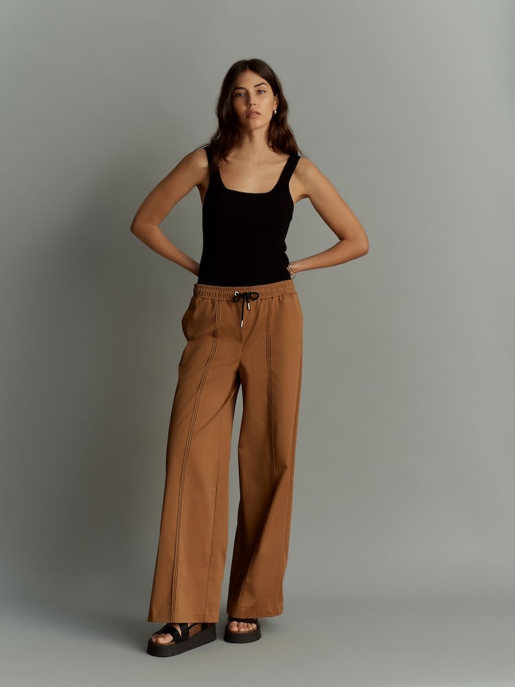 Brown Pull-On Track Trousers - Image 1 of 6