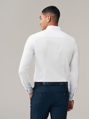 Blanc - Coupe fine - Chemise à poignets simples Easy Care - Image 3 of 8
