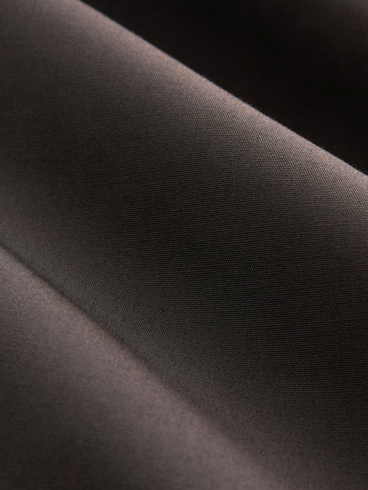 Chocolate Brown Regular Fit Easy Care Single Cuff Shirt - Image 7 of 7