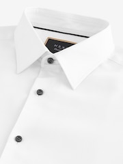 White/Black Diamond Jacqaurd Slim Fit Occasion Shirt And Tie Pack - Image 3 of 4