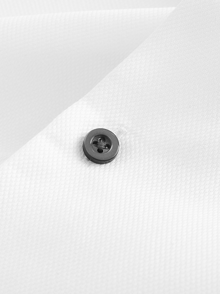 Weiß/Schwarz, Diamant-Jacquard - Schmale Passform - Anlass Hemd und Krawatte im Set - Bild 4 von 4 Weiß/Schwarz, Diamant-Jacquard - Schmale Passform - Anlass Hemd und Krawatte im Set - Bild 4 von 4