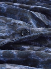 Blue Puff Sleeve Midi Dress - Image 7 of 7