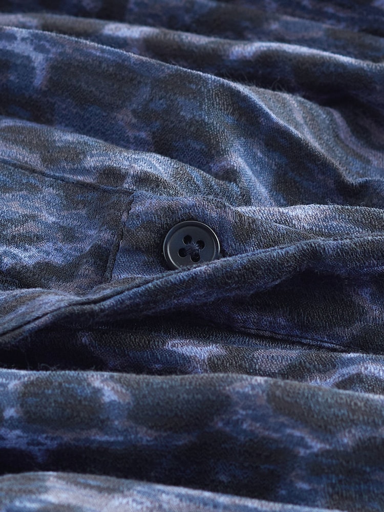 Blue Puff Sleeve Midi Dress - Image 7 of 7