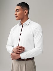 White Easy Iron Royal Oxford Long Sleeve Shirt - Image 1 of 8