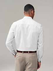 White Easy Iron Royal Oxford Long Sleeve Shirt - Image 3 of 8