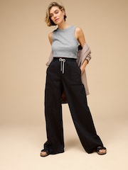 Black Pull-On Track Trousers - Image 1 of 6