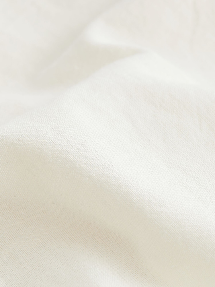 Ecru Broderie Summer Dress with Linen - Image 5 of 5