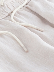 Natural Premium 100% Linen Wide Leg Trousers - Image 7 of 7