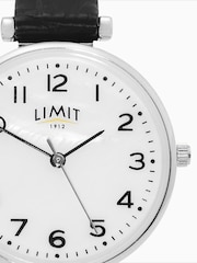 Limit Black 30mm Womens Round Silver Analogue Watch with Black Strap - Image 4 of 4
