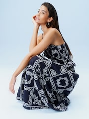 Navy Embroidered Cami Top - Image 2 of 6