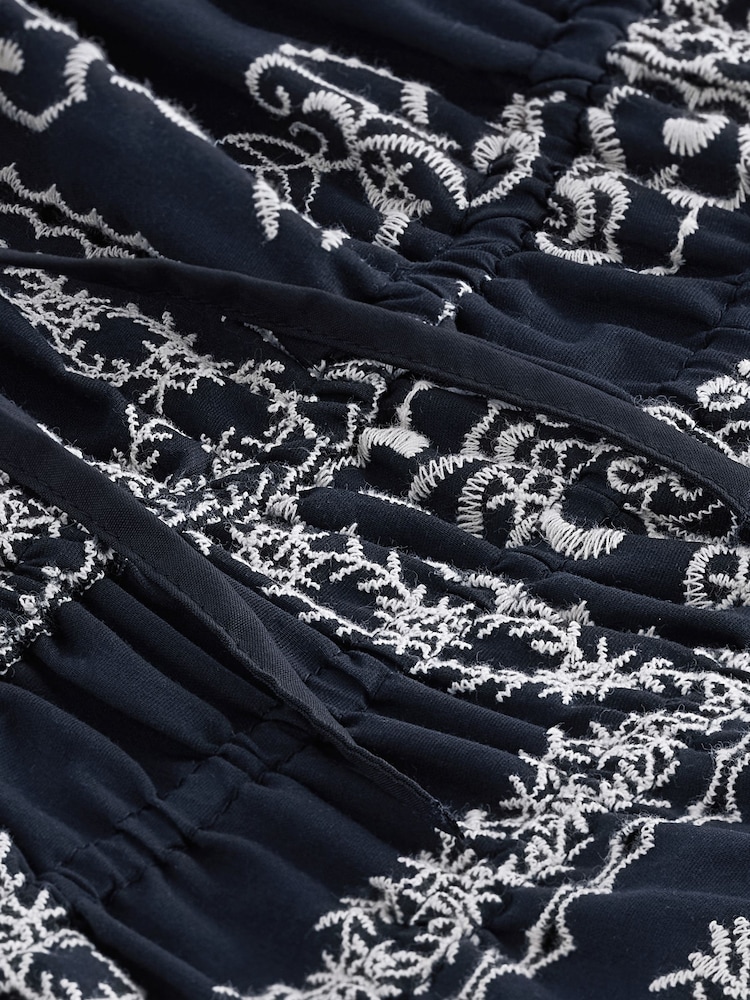 Navy Embroidered Cami Top - Image 6 of 6