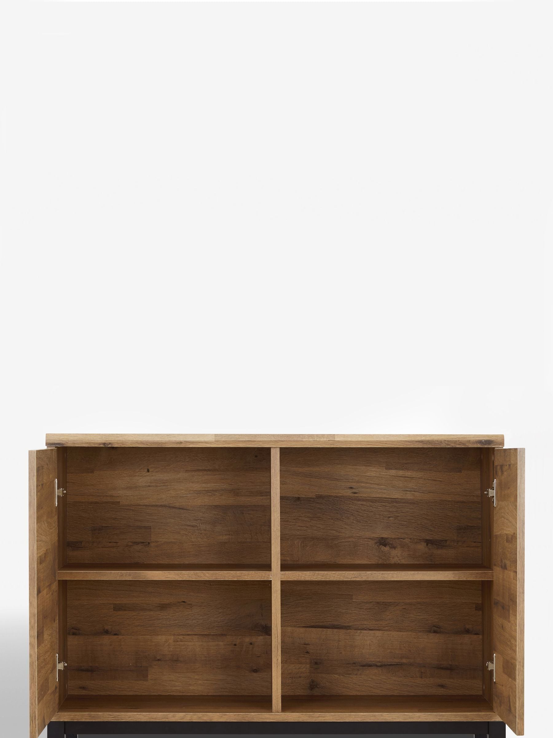 Buy Dark Natural Bronx Oak Effect Compact Sideboard from the Next