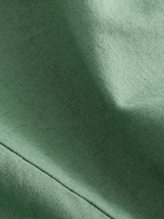 Khaki Green Broderie Summer Dress with Linen - Image 5 of 5