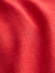 Red Linen Blend Mini Skirt - Image 5 of 5