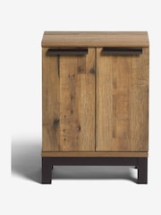 Dark Bronx Oak Effect Side Table - Image 4 of 9