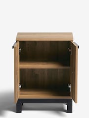 Dark Bronx Oak Effect Side Table - Image 5 of 9