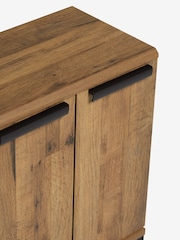 Dark Bronx Oak Effect Side Table - Image 7 of 9