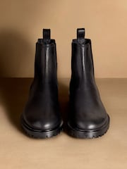 Russell & Bromley Black Hudson Chelsea Boots - Image 3 of 7