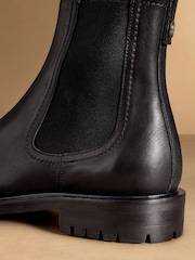 Russell & Bromley Black Hudson Chelsea Boots - Image 6 of 7