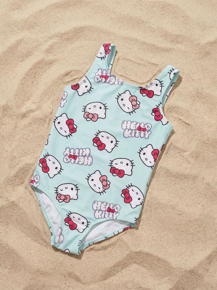 Vanilla Underground Blue Hello Kitty One Piece Swimming Costume - Image 1 of 5