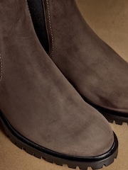 Russell & Bromley Brown Nubuck Hudson Chelsea Boots - Image 4 of 7