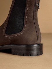 Russell & Bromley Brown Nubuck Hudson Chelsea Boots - Image 6 of 7