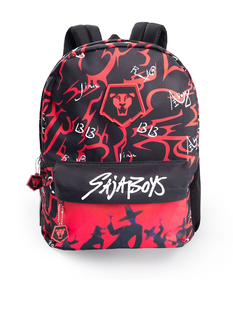Vanilla Underground Black KPop Demon Hunters Saja Backpack - Image 1 of 8 Vanilla Underground Black KPop Demon Hunters Saja Backpack - Image 1 of 8