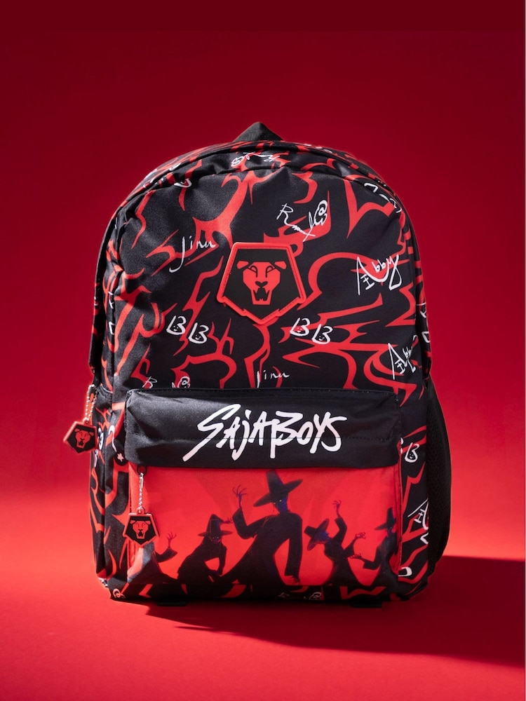 Vanilla Underground Black KPop Demon Hunters Saja Backpack - Image 2 of 8 Vanilla Underground Black KPop Demon Hunters Saja Backpack - Image 2 of 8