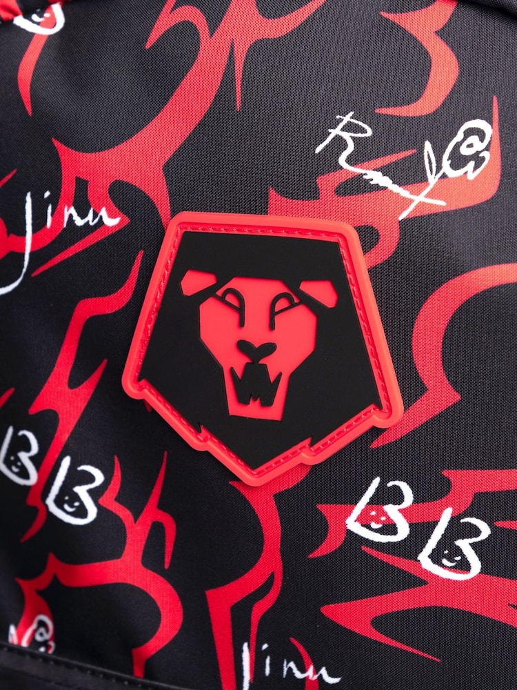 Vanilla Underground Black KPop Demon Hunters Saja Backpack - Image 8 of 8 Vanilla Underground Black KPop Demon Hunters Saja Backpack - Image 8 of 8