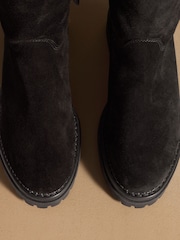 Чорна замша - Russell & Bromley Elmley Shearling Midi Boots - Image 7 of 7