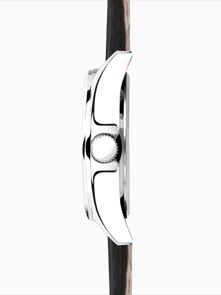 Limit Black Limit Pilot 43mm Mens Round Silver Analogue Watch with Black Strap - Image 2 of 4