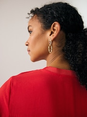 Red Short Sleeve Crew Neck Top - Image 4 of 6