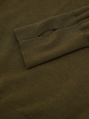 Reiss Green Edina Merino Wool Roll-Neck Jumper - Image 6 of 6
