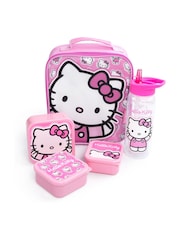 Vanilla Underground Pink Hello Kitty Lunch Bag Bottle And Three Snack Pot Set - Image 1 of 6