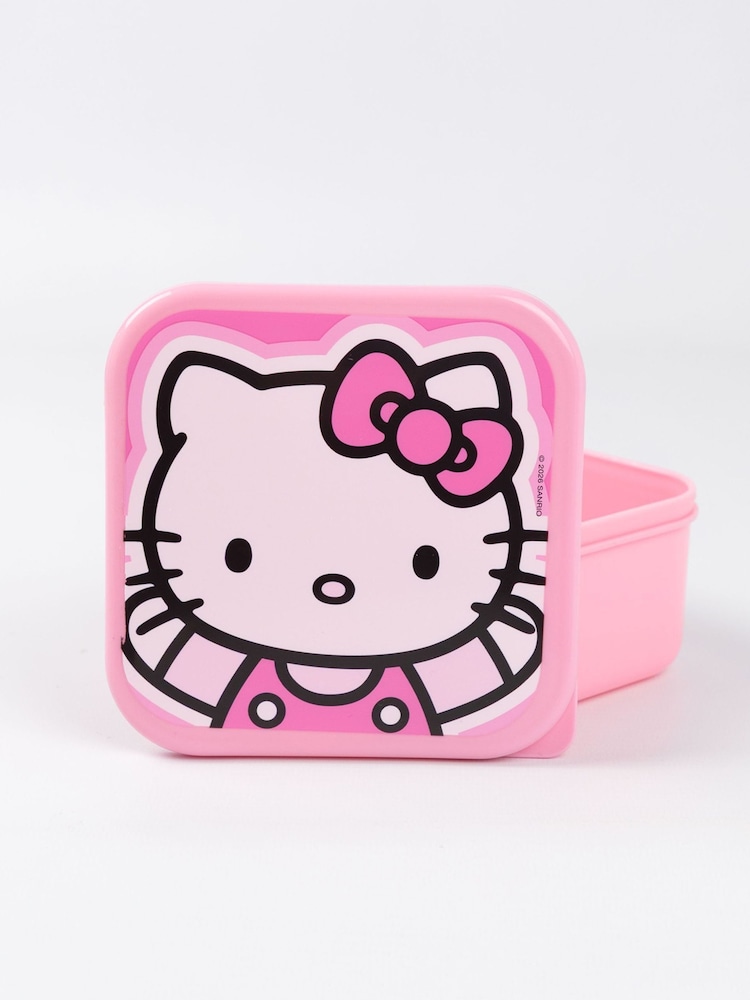 Vanilla Underground Pink Hello Kitty Lunch Bag Bottle And Three Snack Pot Set - Image 6 of 6
