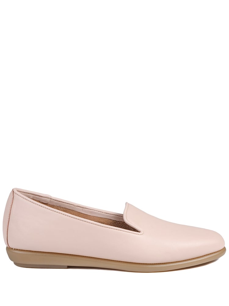 Pavers Blush Pink Flat-Soled Casual Slip-On Shoes - Image 2 of 5 Pavers Blush Pink Flat-Soled Casual Slip-On Shoes - Image 2 of 5
