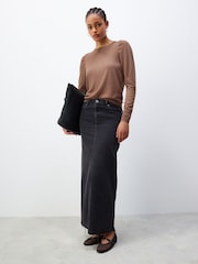 Camel Brown Crew Neck Long Sleeve Jumper - Image 2 of 6