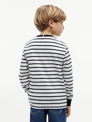 Tommy Hilfiger Blue Essential Stripe Relaxed Long Sleeve T-Shirt - Image 2 of 5