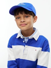 Tommy Hilfiger Blue Kids' Logo Embroidery Five-Panel Baseball Cap - Image 5 of 5
