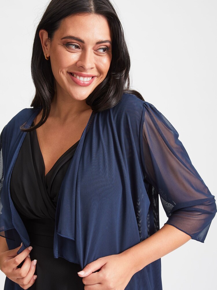 Scarlett & Jo Blue Waterfall Layered Shrug - Image 2 of 4