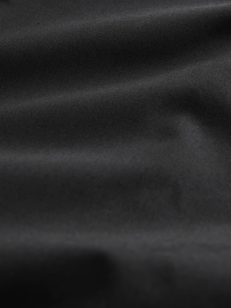 Black Regular Fit Long Sleeve Single Cuff Pin Collar Oxford Shirt - Image 9 of 9