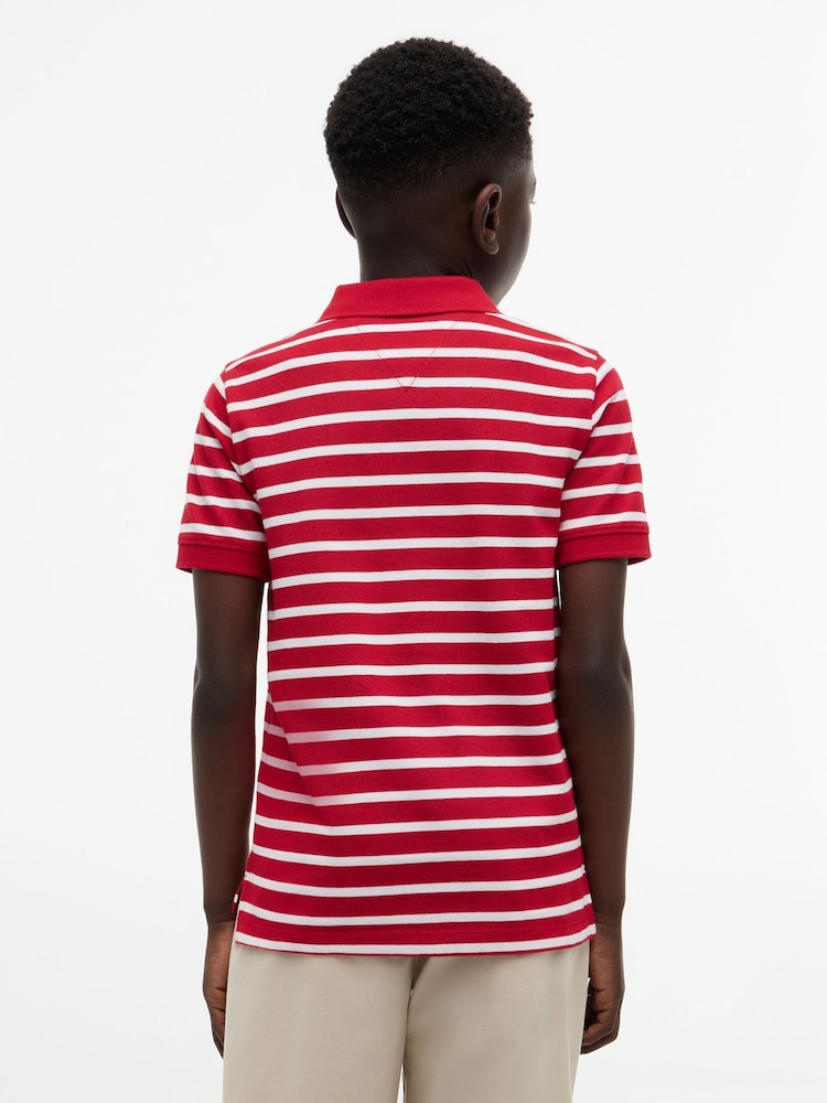 Tommy Hilfiger Red Essential Regular Fit Signature Polo Shirt - Image 2 of 5