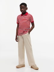 Tommy Hilfiger Red Essential Regular Fit Signature Polo Shirt - Image 3 of 5