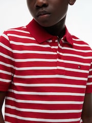 Tommy Hilfiger Red Essential Regular Fit Signature Polo Shirt - Image 4 of 5